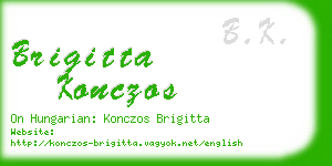 brigitta konczos business card